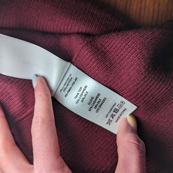 Peter Do FW19 Red Cashmere Backless Halter Top - Picture 5 of 11